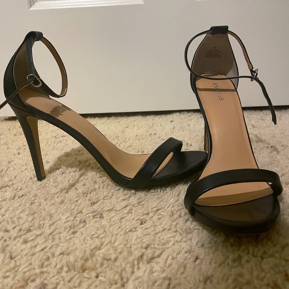 Express brand 4inch strappy sandal heels. Size 10. Worn once!